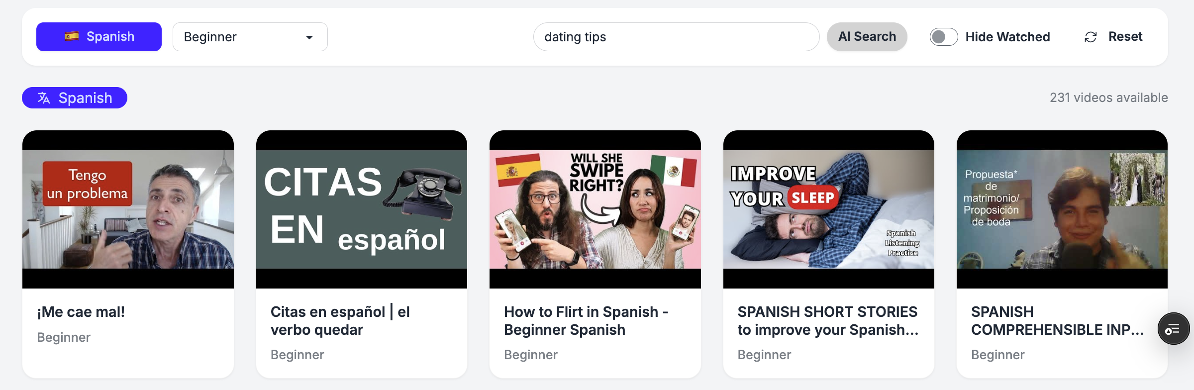 Spanish dating tips search results